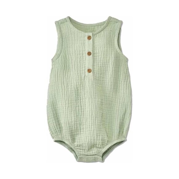 Grayson Collective Other - Grayson Collective Unisex Baby Gauze Bubble Romper | Sleeveless 3-6 Months
